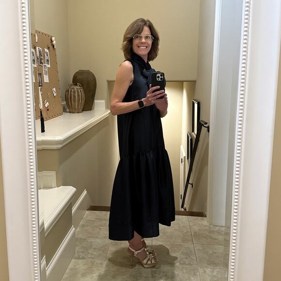 ME+EM Evening Halter Neck Midi Dress in Ink Blue UK6|US2|EU34|XS - Picture 7 of 12